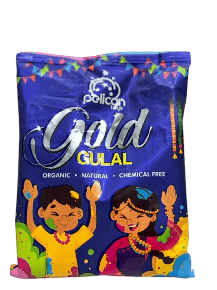 Gold Blue Gulal 
